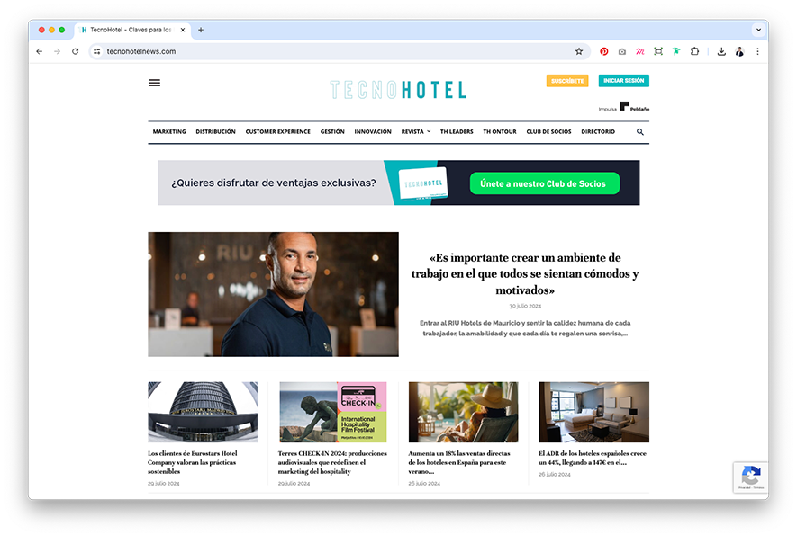 Web de TecnoHotel